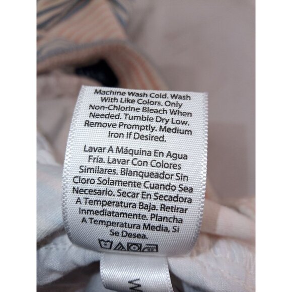 George Men's White/Blue/Pink Flat Front Shorts Size Medium (32-34) - Picture 5 of 5